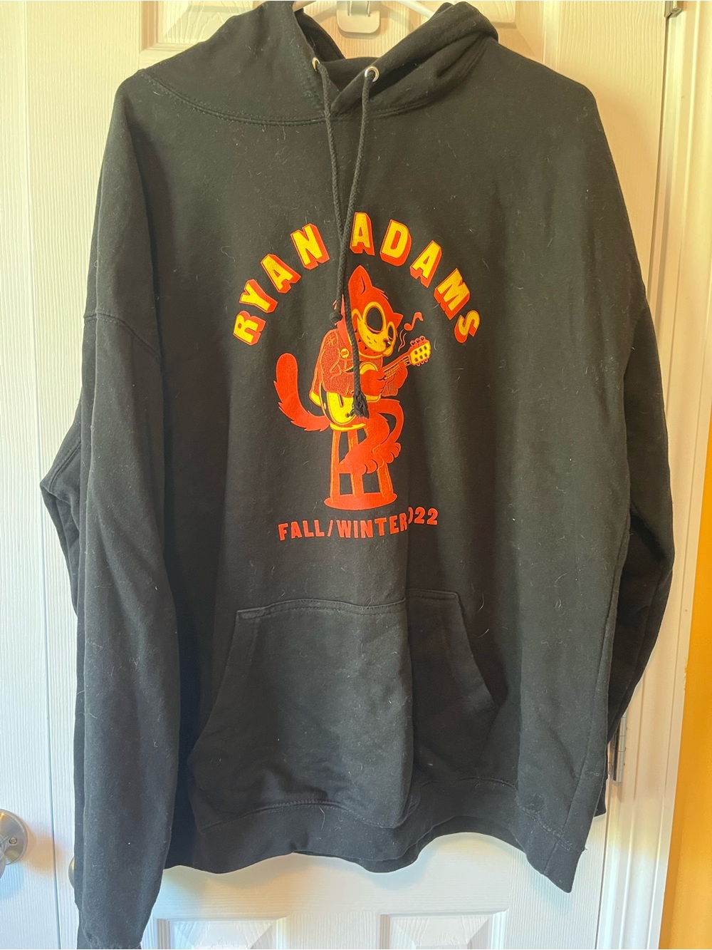 Ryan Adams Black Cat Hoodie Tour Merch 2X
